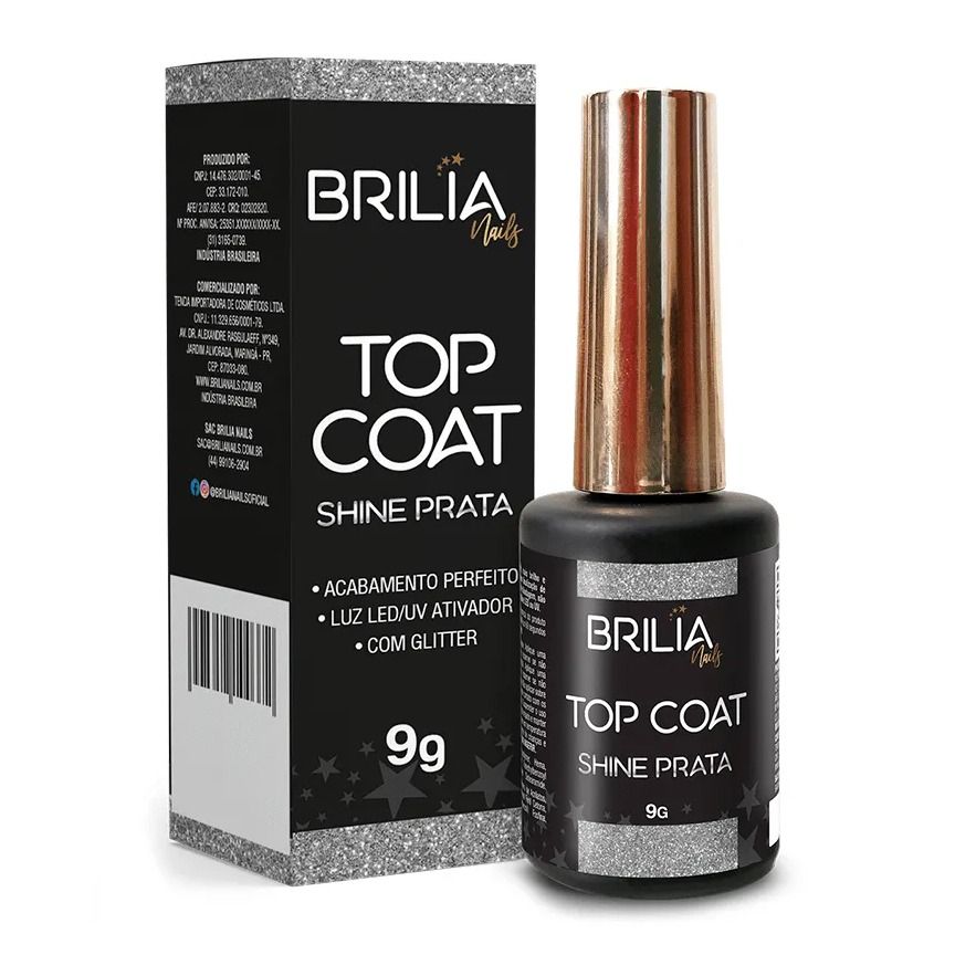 Top Coat Shine Prata - Miniatura 1